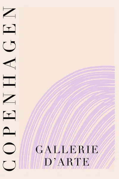 Copenhagen Art Gallery Abstract by Talitha McQueen