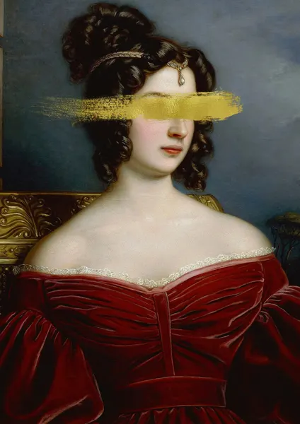 Elegant Gold Portrait by Talitha McQueen