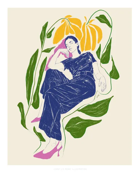 Jlr Quiet in the garden by Jenny Liz Rome