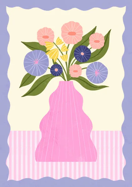 Flowers in Pink Vase by Melissa Donne