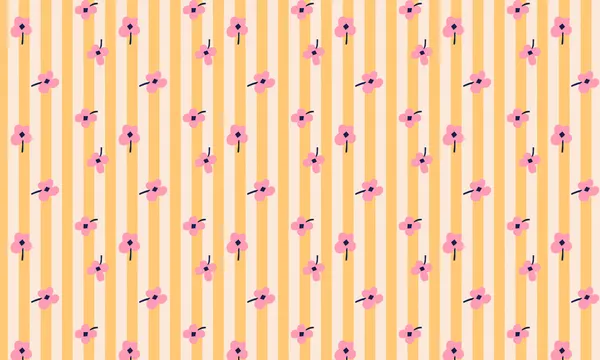 Sweet Floral Stripes by Maren Gross