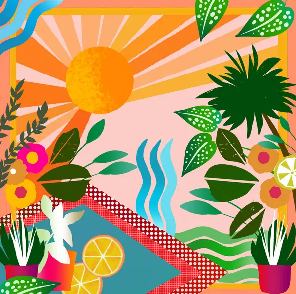Lush Summer Tropics by Josie George