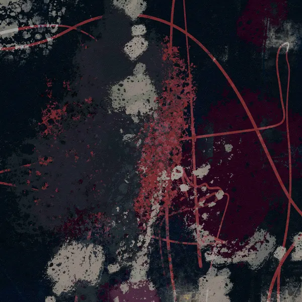 Abstract Red Splatter Grunge by Josie George