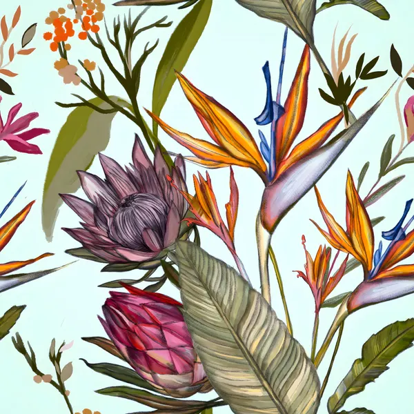 Vibrant Tropical Bloom by Josie George