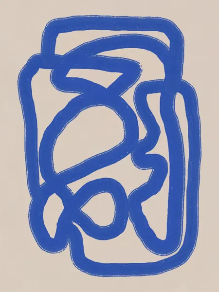 Organic Blue Flow by Little Dean