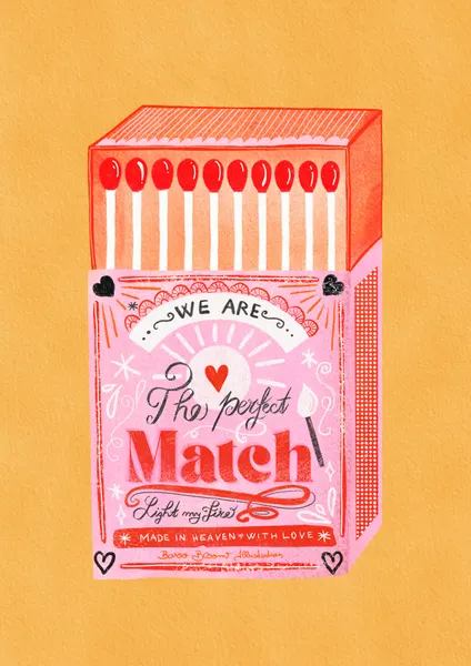 Perfect Match Illustration by Baroo Bloom