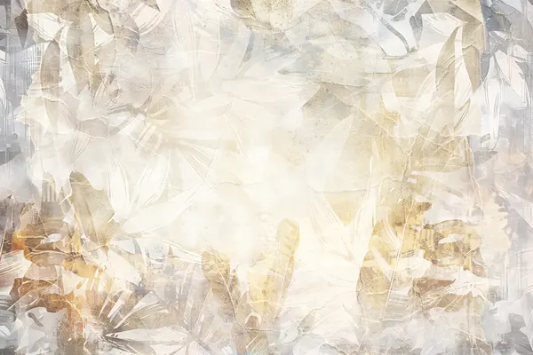 Abstract Golden Leaves by Rafal Kulik