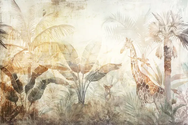 Tropical Giraffe Safari by Rafal Kulik