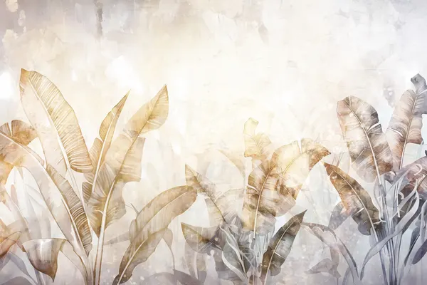 Golden Tropical Leaves by Rafal Kulik