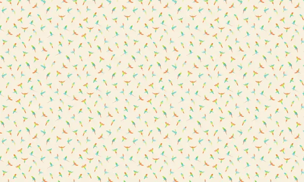 Pastel Bird Pattern by Florent Bodart