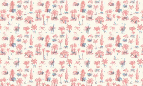 Tropical Safari Toile by Florent Bodart