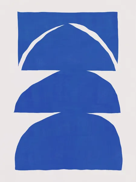 Abstract Blue Stack by Little Dean