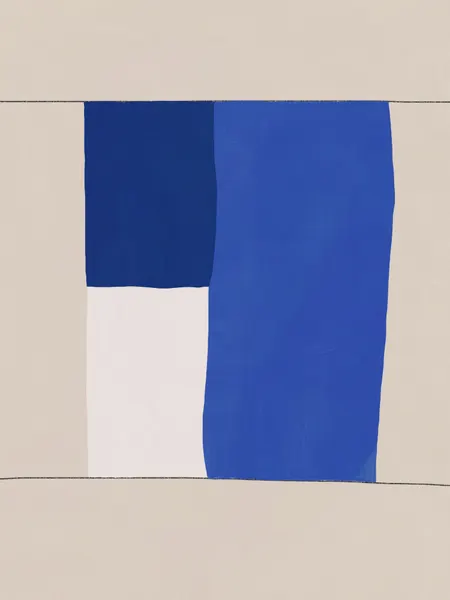 Calm Geometric Blues by Little Dean