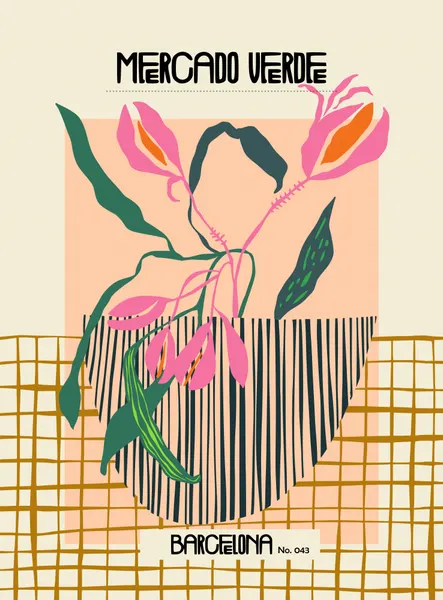 Barcelona Market Blooms by Annick