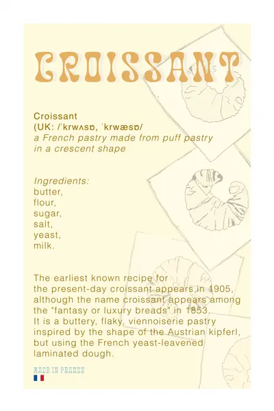 Croissant History Graphic by cartissi
