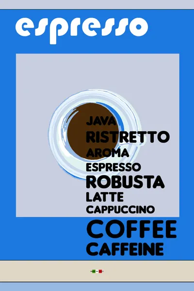 Espresso Coffee Words by cartissi