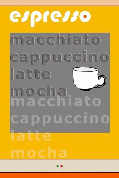 Espresso Drink Menu by cartissi
