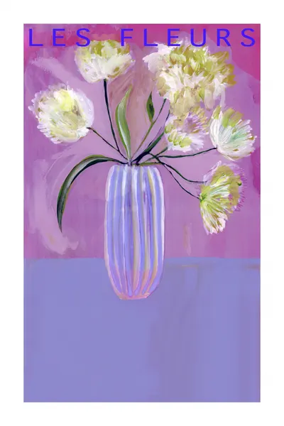 Vibrant Floral Still Life by cartissi