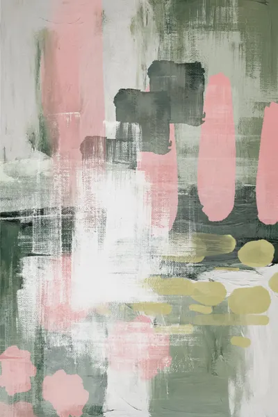 Blush Sage Strokes by Sally Ann Moss