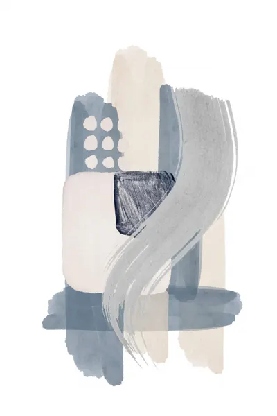Calm Abstract Brushstrokes by Sally Ann Moss