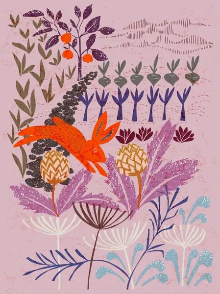 Leaping Garden Hare by Annick