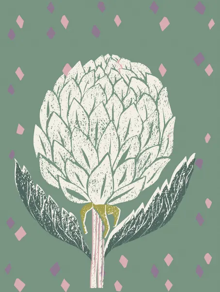 Green Artichoke Botanical by Annick