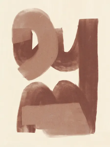Organic Sepia Shapes by Little Dean