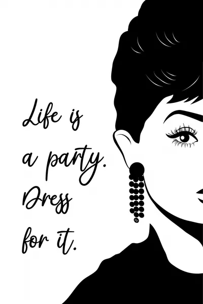 Elegant Woman Life Quote by Martina