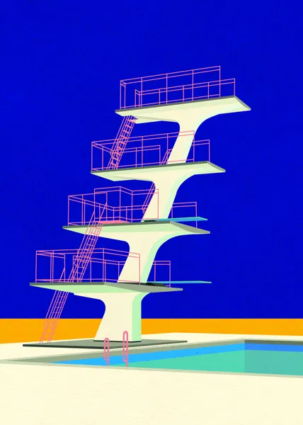 Diving Tower by Rosi Feist