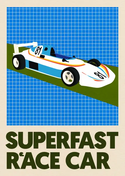 Superfast Race Car by Rosi Feist