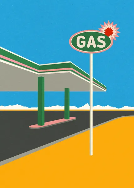 Spark Gas Station by Rosi Feist