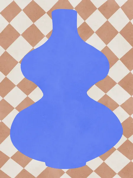 Blue Abstract Vase by Vitor Costa