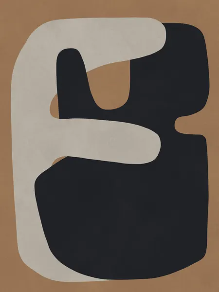 Warm Abstract Embrace by Vitor Costa
