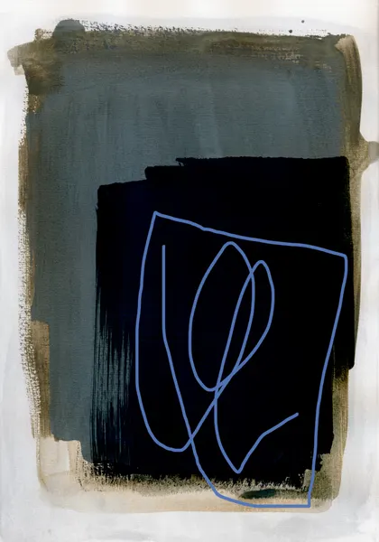 Abstract Brush Strokes 162 by Mareike Böhmer
