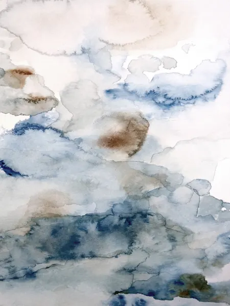 Blue Brown Abstract Sky by Gemma Bardot