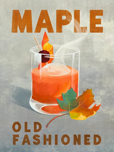 Maple Old Fashioned Cocktail by The Whiskey Ginger