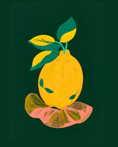 Vibrant Lemon Leaves by Uma Gokhale