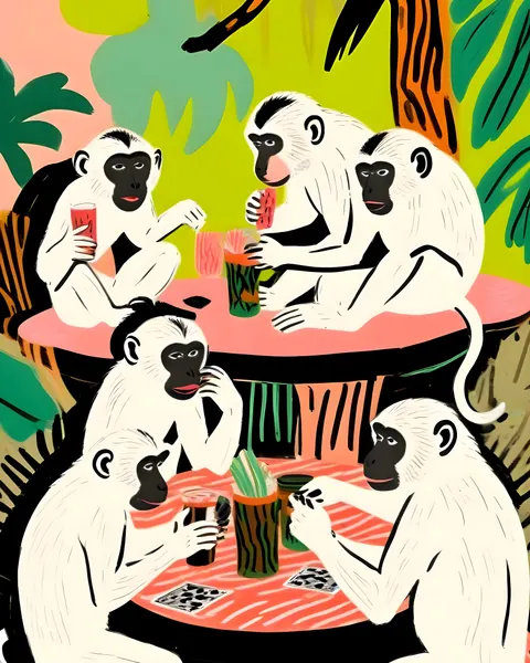 Tropical Monkey Business by Uma Gokhale