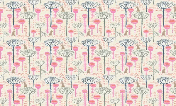 Whimsical Floral Bunnies by Annick