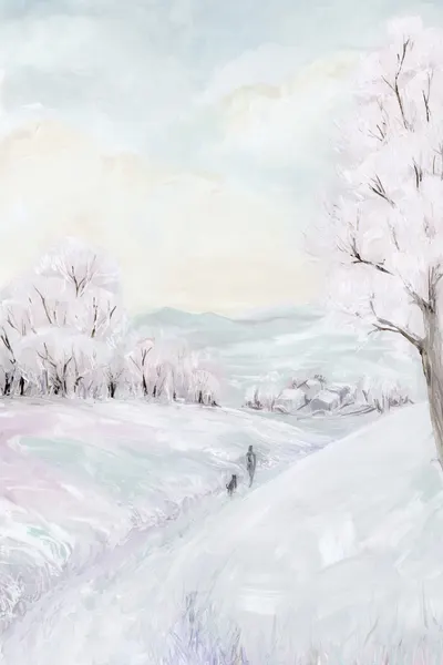 Peaceful Winter Walk by Rosana Laiz Blursbyai