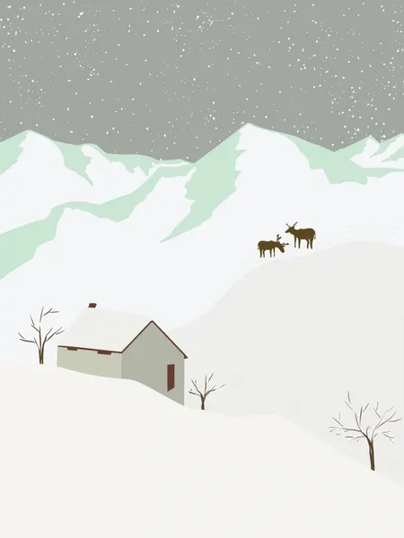Snowy Mountain Reindeer by Nikita Jariwala