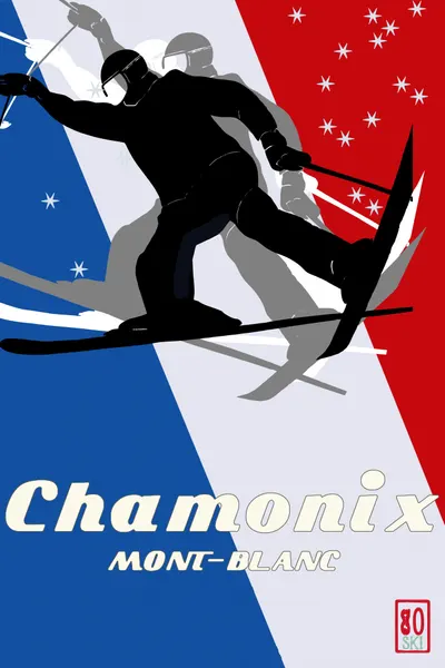 Chamonix Mont-Blanc Skier by casa cartissi