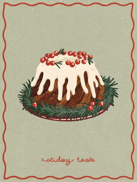 Christmas cake. Holiday Taste by NKTN