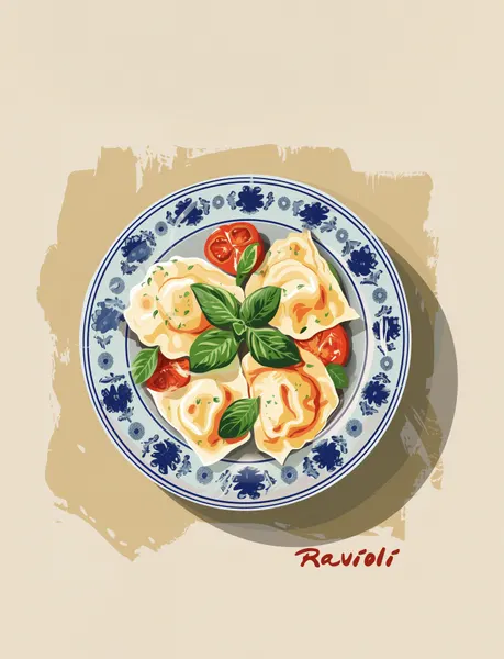 Ravioli Delight by Emel Tunaboylu