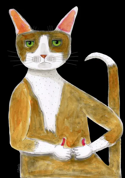 Grumpy Cat Thumbs Up by Sharyn Bursic