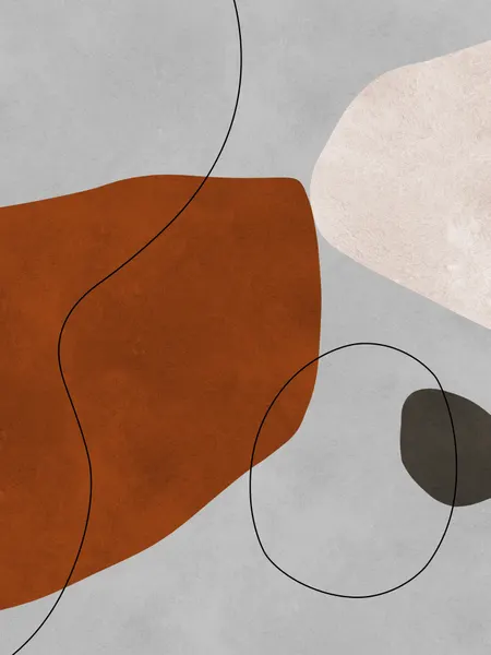 Earthy Abstract Forms by Vitor Costa