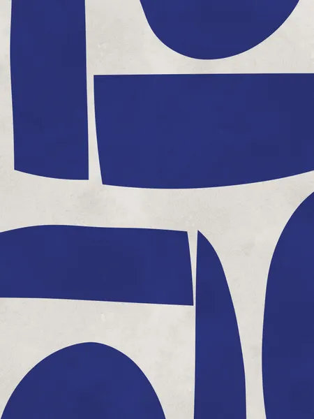 Abstract Blue Forms by Vitor Costa
