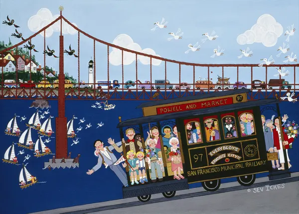 San Francisco Cable Car by Sev Ickes