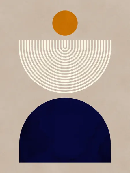 Orange Sun Blue Arch by Vitor Costa