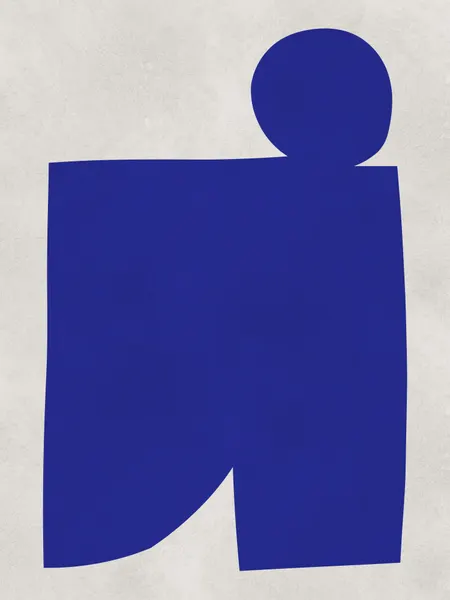 Abstract Blue Shape by Vitor Costa